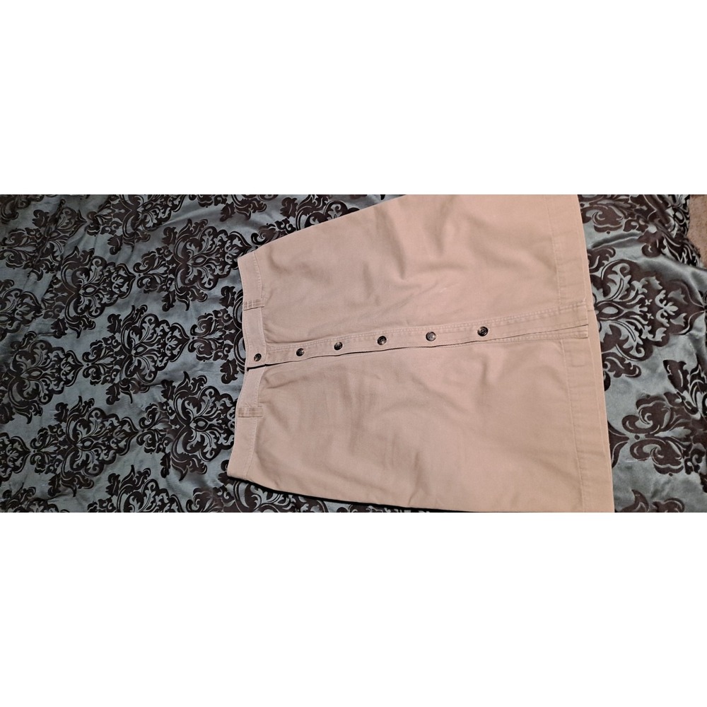 Ralph Lauren 16 Women's‎ Tan Button Front Skirt